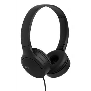 Ausinės JVC HA-S33UC, laidinės, ausinės juosta, 2 garsiakalbiai 29,7 mm, 20–20000 Hz, 1,2 m laidas, įmontuotas mikrofonas, juodos