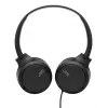 JVC HA-S33UC-BU laidinės ausinės ant ausų su USB-C, mikrofonu ir pulteliu, 1,2 m laidas, juodos spalvos