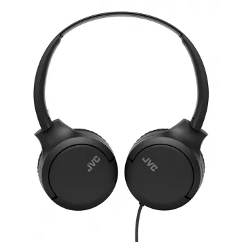 Ausinės JVC HA-S33UC, laidinės, ausinės juosta, 2 garsiakalbiai 29,7 mm, 20–20000 Hz, 1,2 m laidas, įmontuotas mikrofonas, juodos