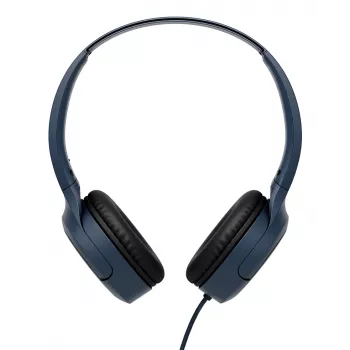 JVC HA-S33UC-AU USB-C laidinės ausinės su mikrofonu ir pulteliu, 1,2 m laidas, mėlynos
