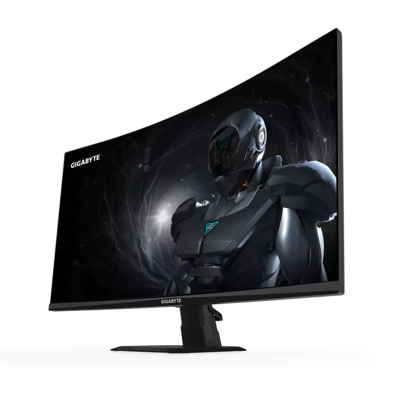 GIGABYTE GS27FC2 27 colių FHD lenktas žaidimų monitorius - 1920 x 1080, 240Hz, 1 ms, 350 cd/m², HDR Ready, HDMI 2.0, DisplayPort 1.4