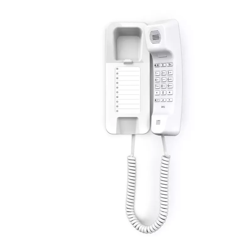 Analoginis telefonas Gigaset Desk 200 su laidiniu rageliu baltas