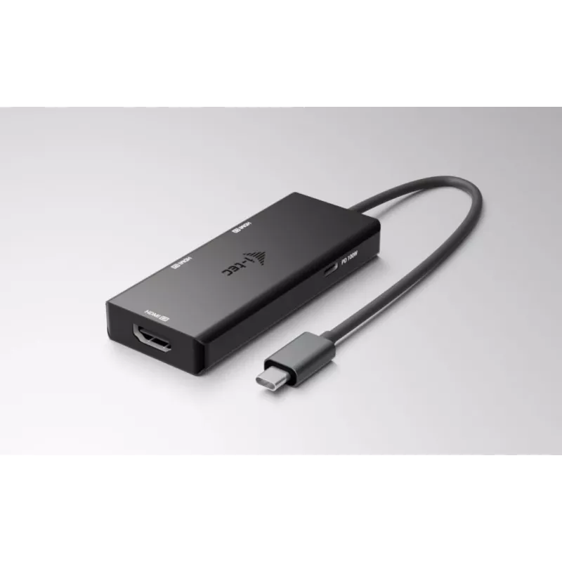 i-tec USB-C Triple 4K HDMI vaizdo adapteris, Power Delivery 100W