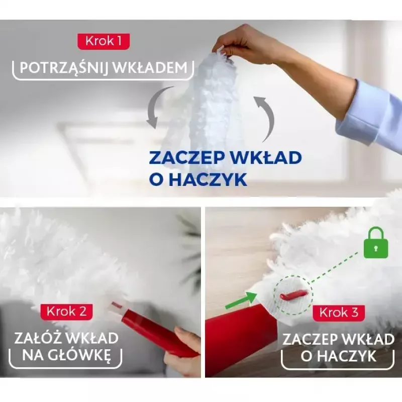 VILEDA Flex&Catch 177662 dulkių rinktuvo antdėklų rinkinys – 10 atsarginių įdėklų