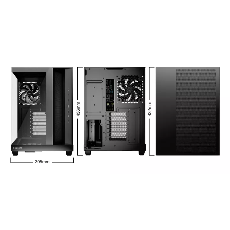 PC korpusas be quiet! Light Base 500 Midi Tower juodas