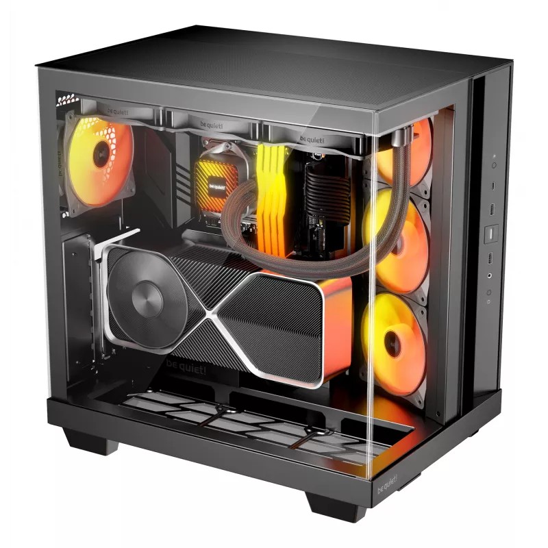 PC korpusas be quiet! Light Base 500 LX Black Midi Tower ATX 3x 120mm ventiliatoriai