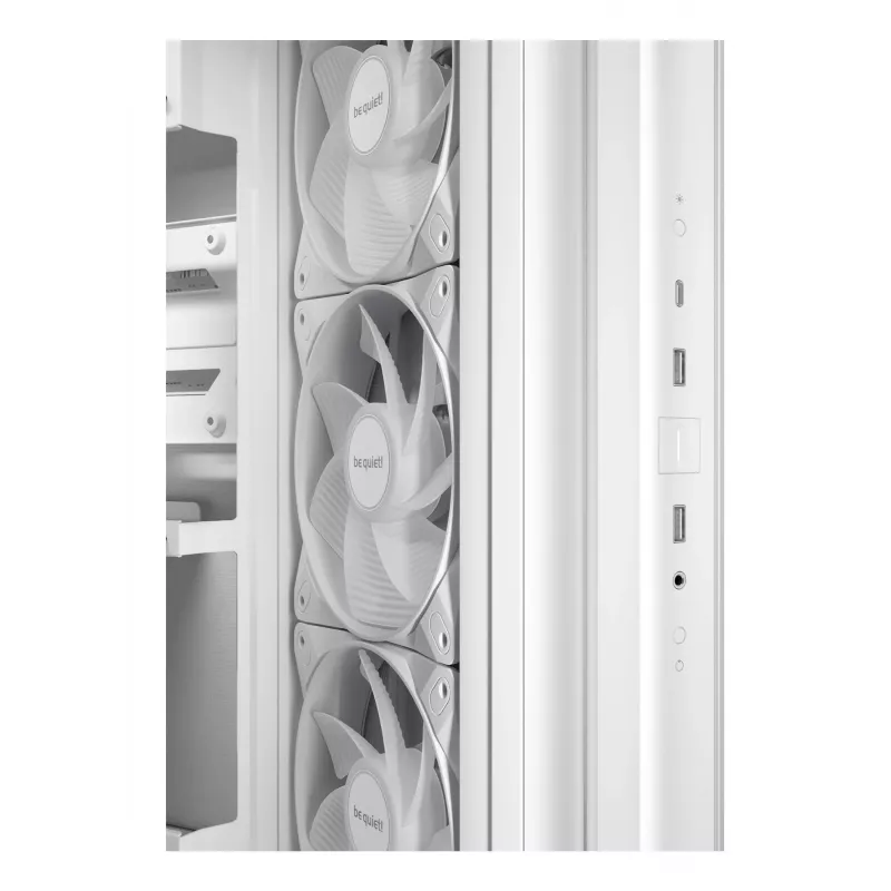 Korpusas be quiet Light Base 500 LX White Midi Tower ATX/PS2 PSU palaikymas 3x120 mm priekyje 1x120 mm gale palaiko 2.5/3.5 colio diskus 305×436×432 mm