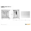 Korpusas be quiet Light Base 500 LX White Midi Tower ATX/PS2 PSU palaikymas 3x120 mm priekyje 1x120 mm gale palaiko 2.5/3.5 colio diskus 305×436×432 mm