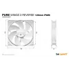 be quiet! Pure Wings 3 120mm PWM Reverse White Triple-Pack Kompiuterio korpuso ventiliatorius 12 cm 3 vnt.