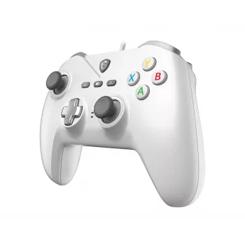 Laidinis USB žaidimų pultas MSI FORCE GC200 WHITE – ergonomiškas dizainas