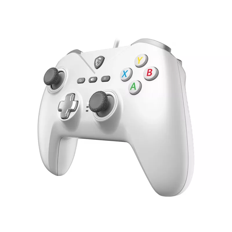 Laidinis USB žaidimų pultas MSI FORCE GC200 WHITE – ergonomiškas dizainas