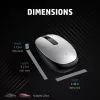 HP 240 Black Bluetooth pelė, ambidekstrinė, optinė, Bluetooth, 1600 DPI, juoda