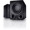 Aktyvus žemųjų dažnių garsiakalbis Magnat Alpha RS12 — 12 colių garsiakalbis, 120 W RMS, 20–200 Hz, D klasė, juodas