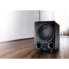 Aktyvus žemųjų dažnių garsiakalbis Magnat Alpha RS12 — 12 colių garsiakalbis, 120 W RMS, 20–200 Hz, D klasė, juodas