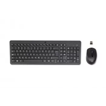HP 330 belaidė klaviatūra ir pelė, pilno dydžio (100 %), RF belaidė, QWERTY, juoda, su pele