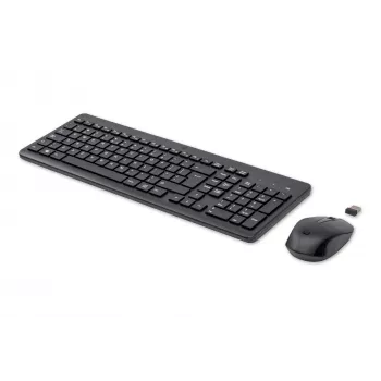 HP 330 belaidė klaviatūra ir pelė, pilno dydžio (100 %), RF belaidė, QWERTY, juoda, su pele