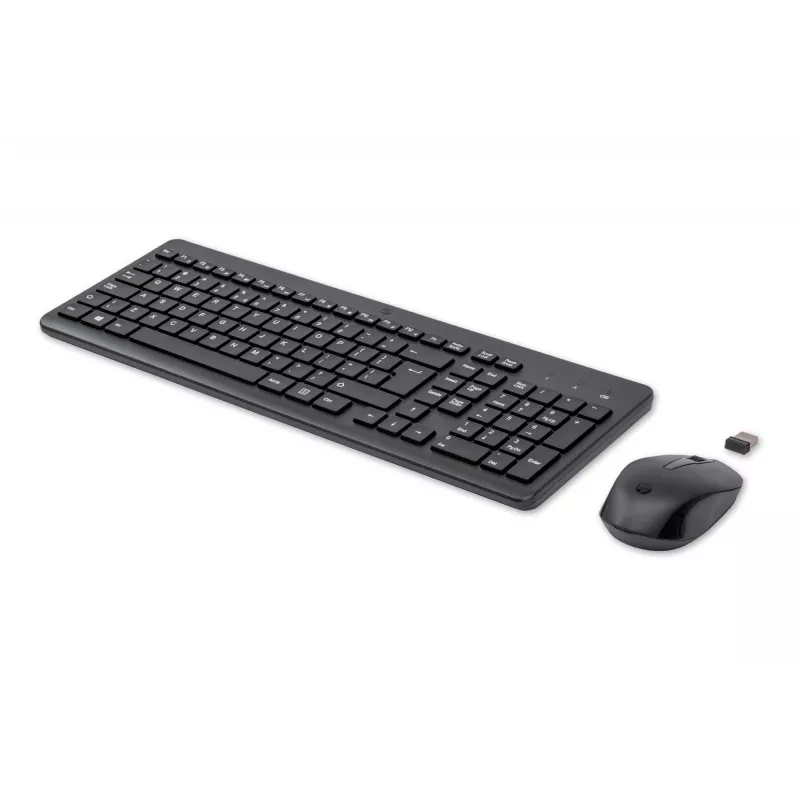 HP 330 belaidė klaviatūra ir pelė, pilno dydžio (100 %), RF belaidė, QWERTY, juoda, su pele