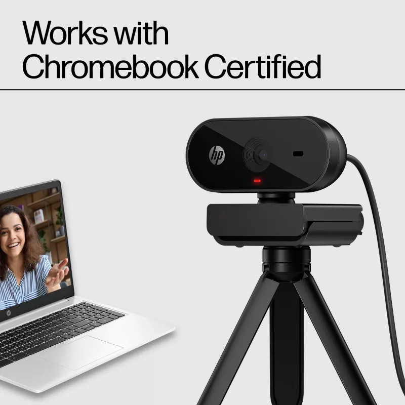 HP 320 FHD Webcam – internetinė kamera, 1920 x 1080 pikselių, Full HD, 30 kadrų/s, USB, juoda