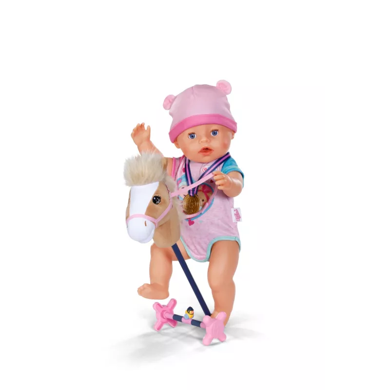 Lėlės aksesuarų rinkinys ZAPF BABY born Hobio jojimo komplektas 43 cm lėlėms, įvairiaspalvis, nuo 3 m.