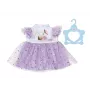 Suknelė lėlei ZAPF BABY born Lilac Tutu Dress 43 cm, violetinė, su tiuliu ir auksinėmis žvaigždutėmis