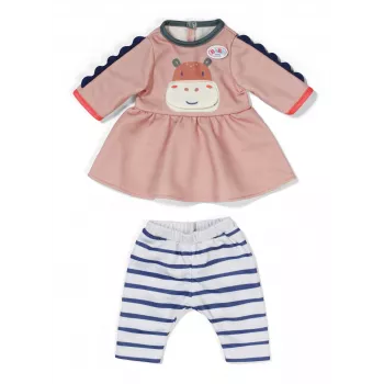 Suknelė lėlei ZAPF BABY born Dress Jungle 36 cm, įvairiaspalvė, sulankstoma, nuo 1 metų