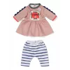 Suknelė lėlei ZAPF BABY born Dress Jungle 36 cm, įvairiaspalvė, sulankstoma, nuo 1 metų
