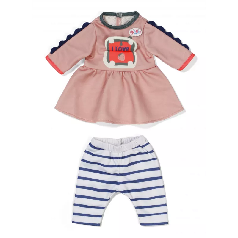 Suknelė lėlei ZAPF BABY born Dress Jungle 36 cm, įvairiaspalvė, sulankstoma, nuo 1 metų