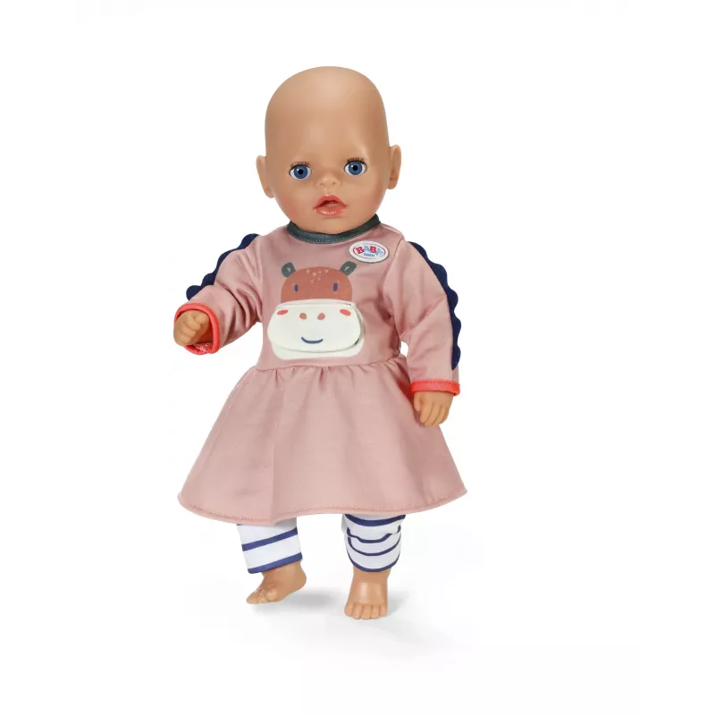 Suknelė lėlei ZAPF BABY born Dress Jungle 36 cm, įvairiaspalvė, sulankstoma, nuo 1 metų
