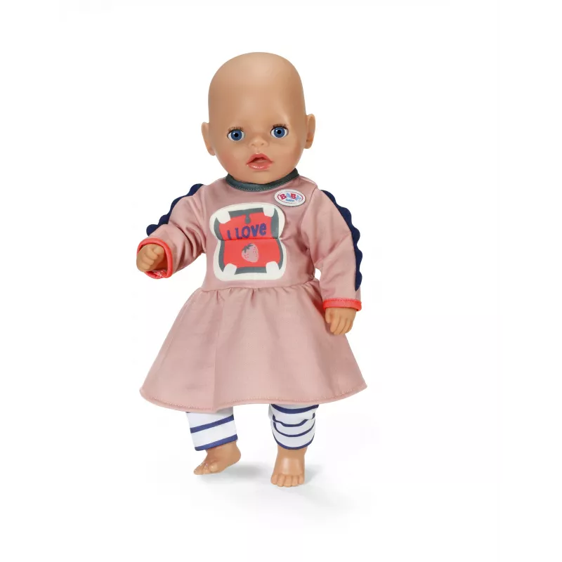 Suknelė lėlei ZAPF BABY born Dress Jungle 36 cm, įvairiaspalvė, sulankstoma, nuo 1 metų