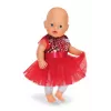 Kalėdinė suknelė lėlei ZAPF BABY born Xmas Dress 43 cm, tekstilė, įvairiaspalvė, sulankstoma, 3–12 metų