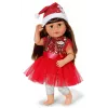Kalėdinė suknelė lėlei ZAPF BABY born Xmas Dress 43 cm, tekstilė, įvairiaspalvė, sulankstoma, 3–12 metų