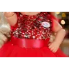 Kalėdinė suknelė lėlei ZAPF BABY born Xmas Dress 43 cm, tekstilė, įvairiaspalvė, sulankstoma, 3–12 metų