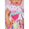 Lėlės suknelė ZAPF BABY born Dress Fruit 43 cm, įvairiaspalvė, sulankstoma, nuo 3 m.