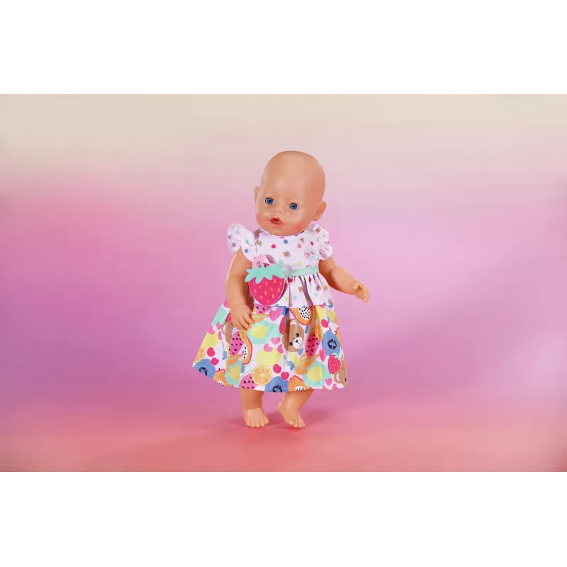 Lėlės suknelė ZAPF BABY born Dress Fruit 43 cm, įvairiaspalvė, sulankstoma, nuo 3 m.