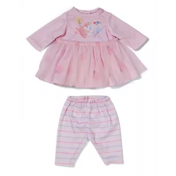 Drabužių komplektas lėlei ZAPF BABY born Rose 36 cm, įvairiaspalvis, sulankstomas, nuo 1 m.