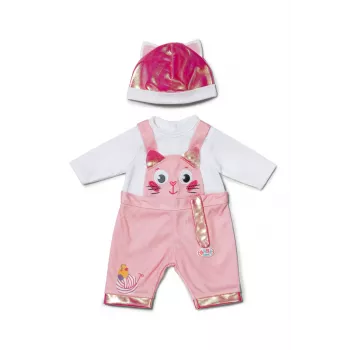 ZAPF BABY born drabužėlių rinkinys su kepuraite 43 cm lėlėms, įvairiaspalvis, sulankstomas, nuo 3 metų