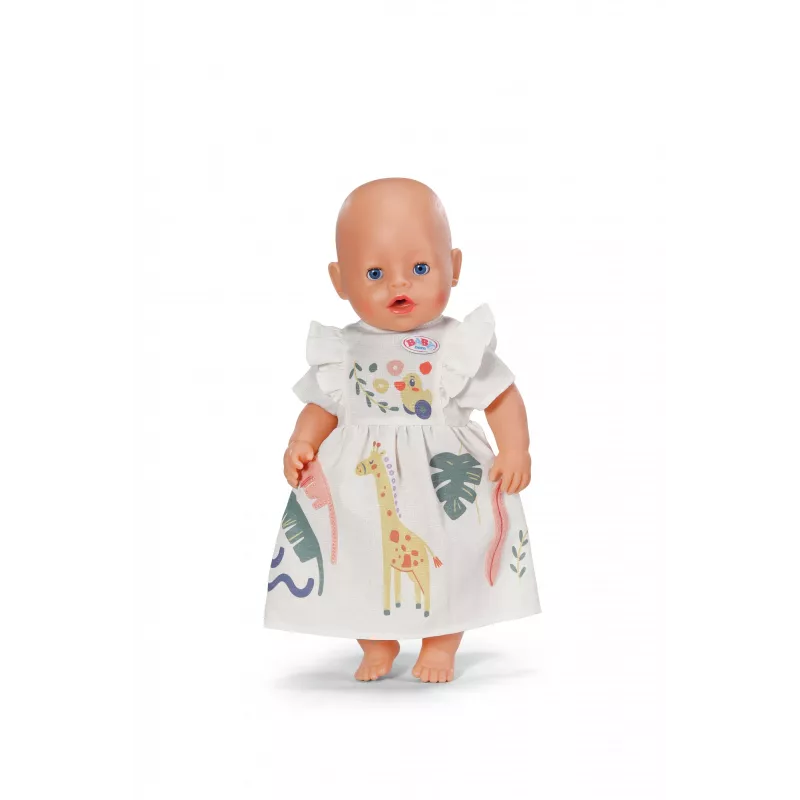 Suknelė lėlei ZAPF BABY born Žirafa 43 cm lėlėms, įvairiaspalvė, lanksti, nuo 3 metų