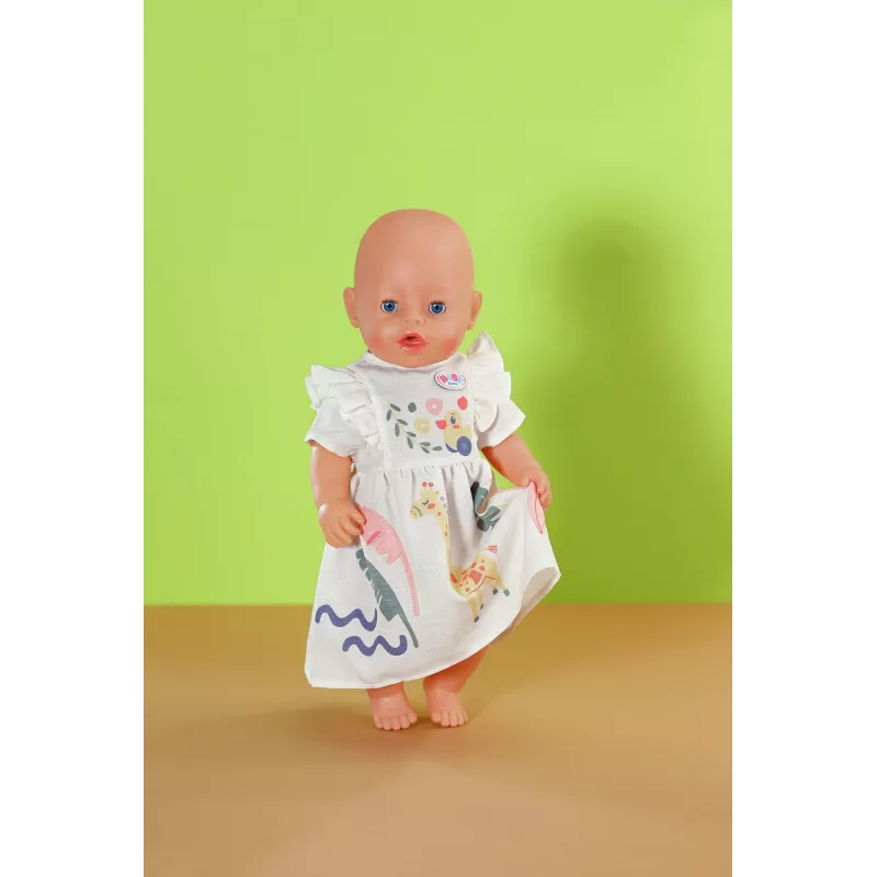Suknelė lėlei ZAPF BABY born Žirafa 43 cm lėlėms, įvairiaspalvė, lanksti, nuo 3 metų