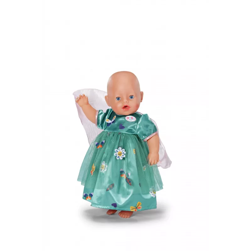 Suknelė lėlei ZAPF BABY born Fėjos suknelė su sparneliais 43 cm lėlėms, įvairiaspalvė, sulankstoma, nuo 3 metų