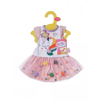 BABY born Tutu suknelė Vienaragis 43cm lėlės drabužis