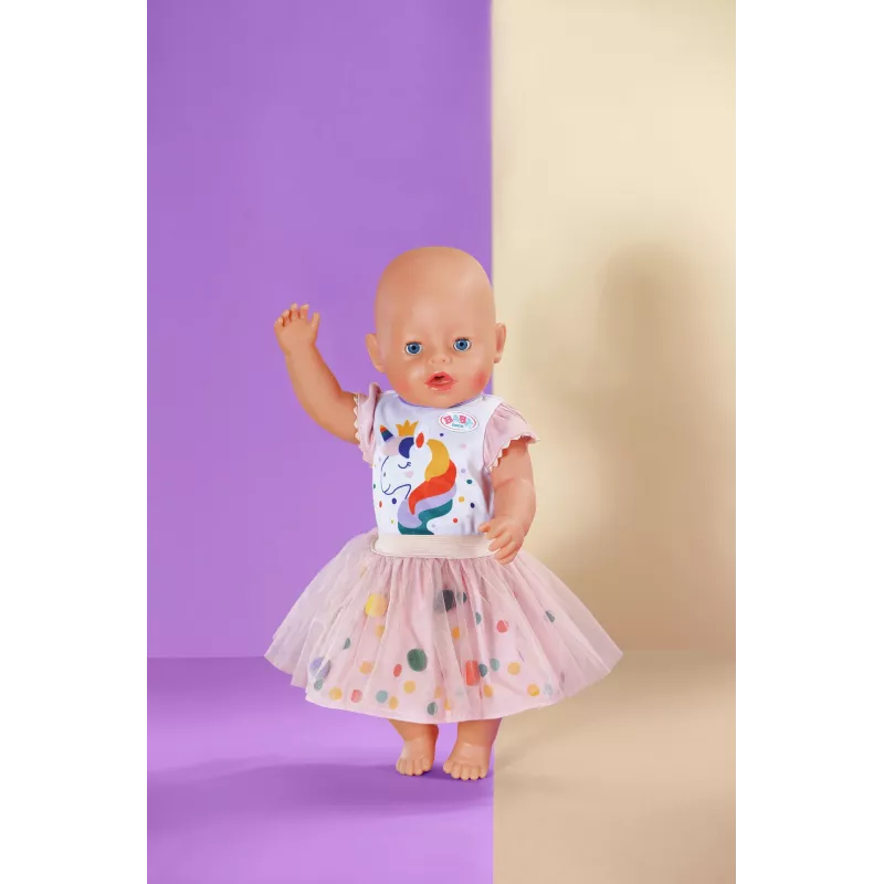 BABY born Tutu suknelė Vienaragis 43cm lėlės drabužis