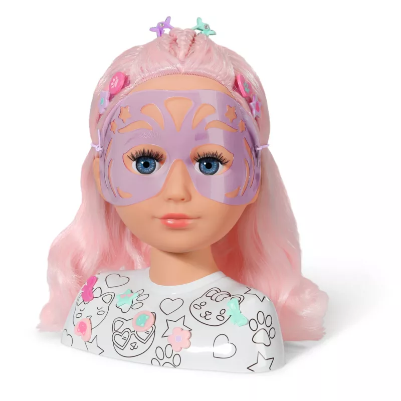 BABY born Styling Head Artist – makiažo ir šukuosenų galva lėlei