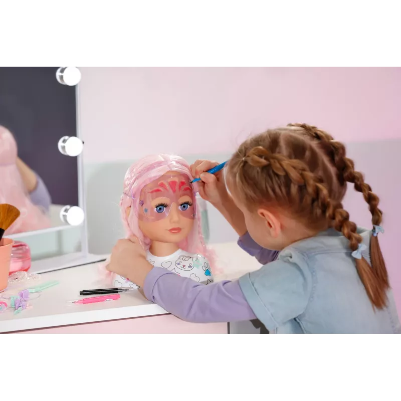 BABY born Styling Head Artist – makiažo ir šukuosenų galva lėlei