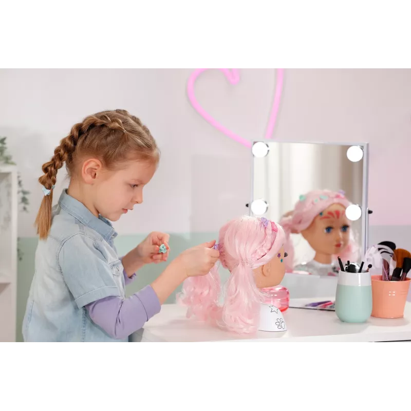 BABY born Styling Head Artist – makiažo ir šukuosenų galva lėlei