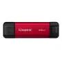 Išorinis SSD Kingston 512GB Dual USB-A/USB-C Nešiojamas, USB 3.2 Gen 2, Skaitymas 1050MB/s, Rašymas 950MB/s, Juodas/Raudonas