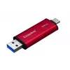 Išorinis SSD Kingston 512GB Dual USB-A/USB-C Nešiojamas, USB 3.2 Gen 2, Skaitymas 1050MB/s, Rašymas 950MB/s, Juodas/Raudonas