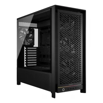 Kompiterio korpusas PC Midi Tower CORSAIR FRAME 5000D RS — juodas, ATX/EATX, 3x140 mm priekiniai ventiliatoriai, grūdintas stiklas, 250×556×542 mm