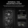Kompiterio korpusas PC Midi Tower CORSAIR FRAME 5000D RS — juodas, ATX/EATX, 3x140 mm priekiniai ventiliatoriai, grūdintas stiklas, 250×556×542 mm