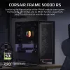 Kompiterio korpusas PC Midi Tower CORSAIR FRAME 5000D RS — juodas, ATX/EATX, 3x140 mm priekiniai ventiliatoriai, grūdintas stiklas, 250×556×542 mm