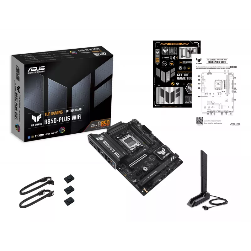 ASUS TUF GAMING B850-PLUS WIFI pagrindinė plokštė, AMD B850, Socket AM5, ATX